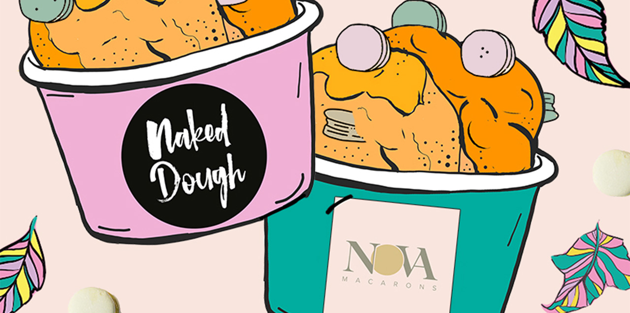 Nova Macaron Cookie Dough by Naked Dough.